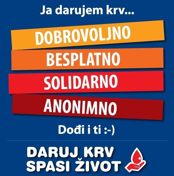 POZIV NA AKCIJU DOBROVOLJNOG DARIVANJA KRVI